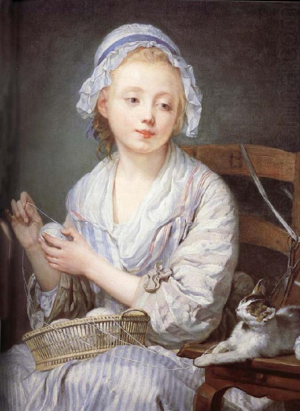 Jean-Baptiste Greuze The wool Winder china oil painting image
